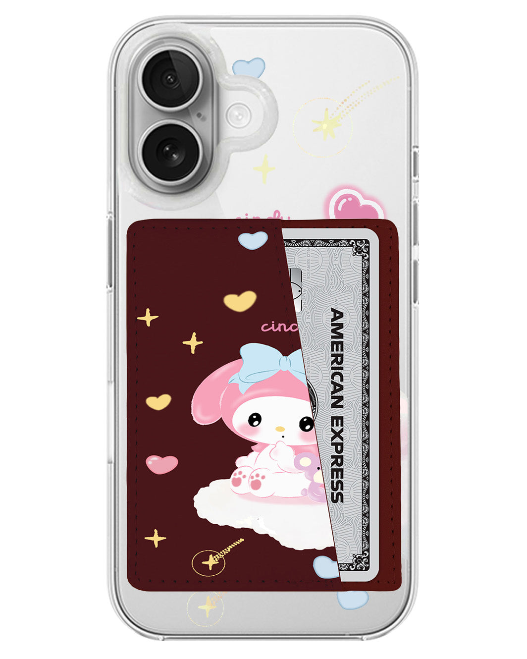 iPhone Leather Wallet Case - Love Melody