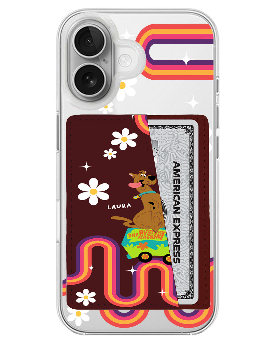 iPhone Leather Wallet Case - The Mystery Machine