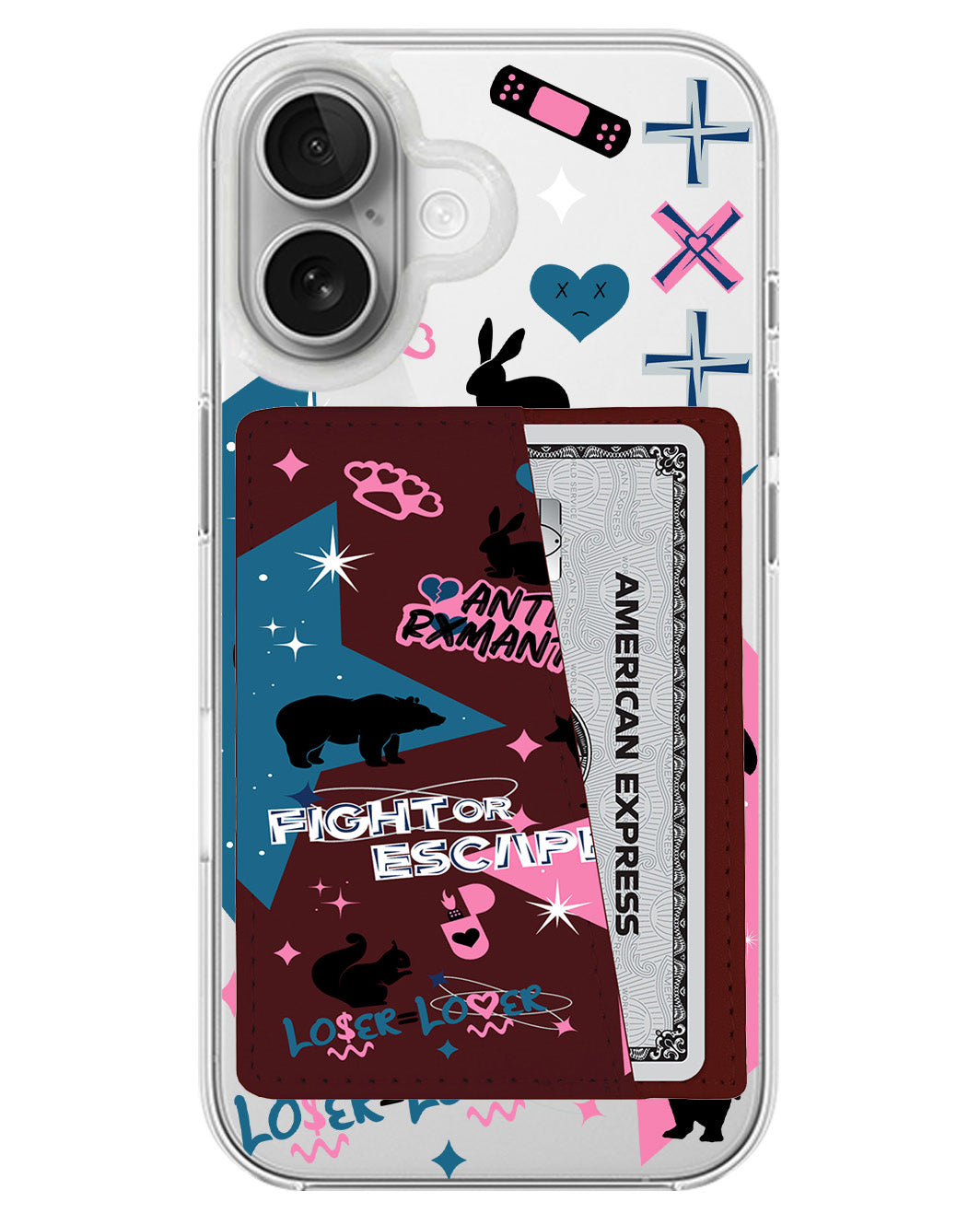 iPhone Leather Wallet Case - TXT 1