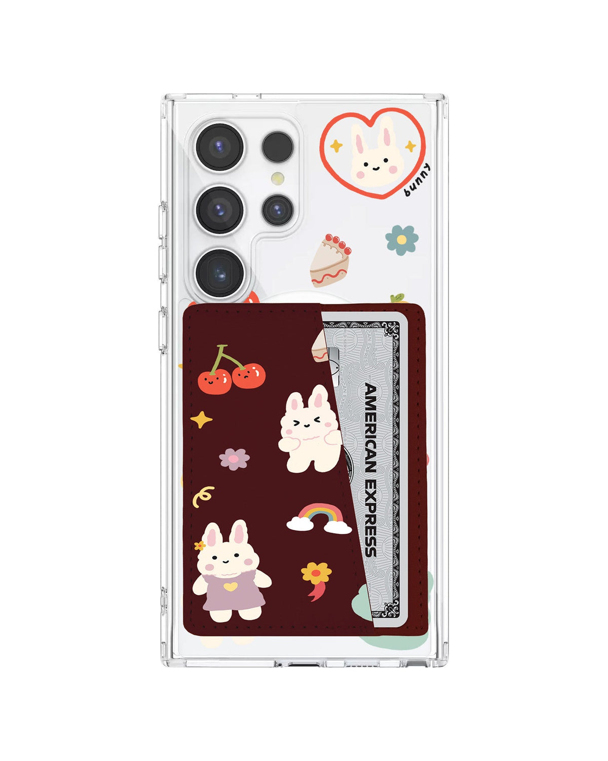 Android Leather Wallet Case - Bunny Life