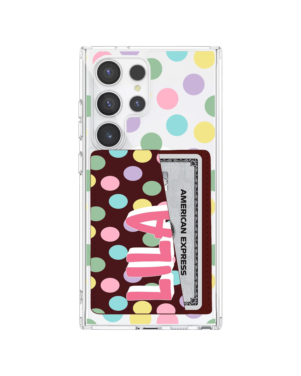 Android Leather Wallet Case - Dotty Delight