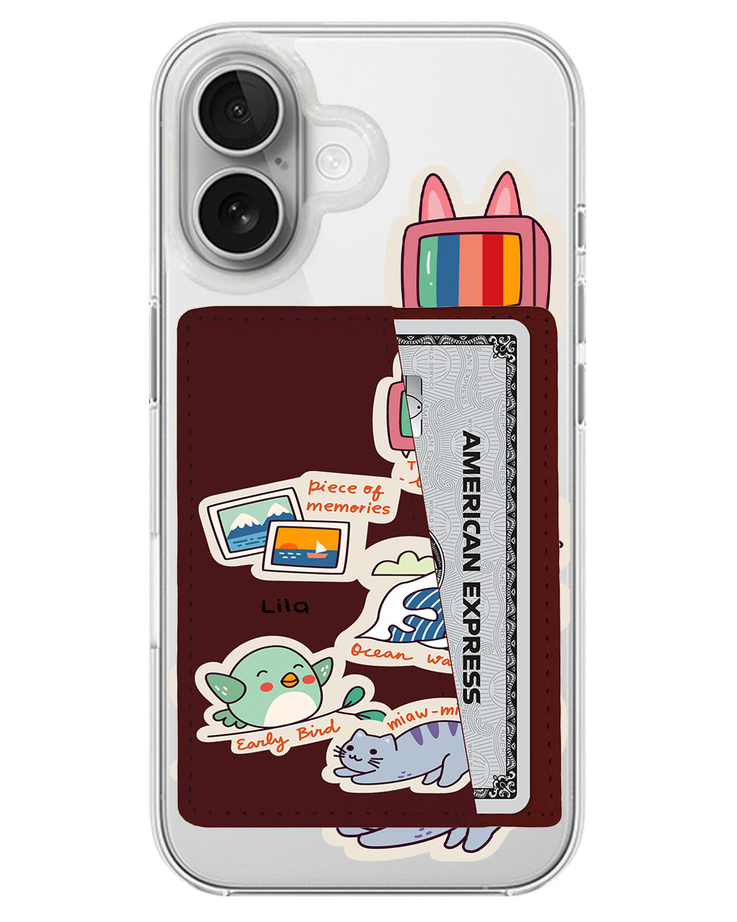 iPhone Leather Wallet Case - Nostalgic Day