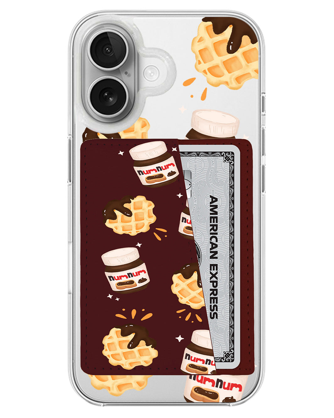 iPhone Leather Wallet Case - Num Num
