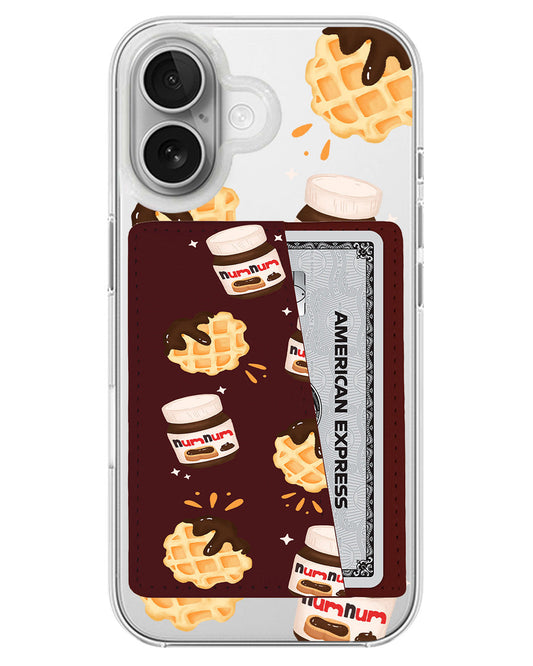 iPhone Leather Wallet Case - Num Num