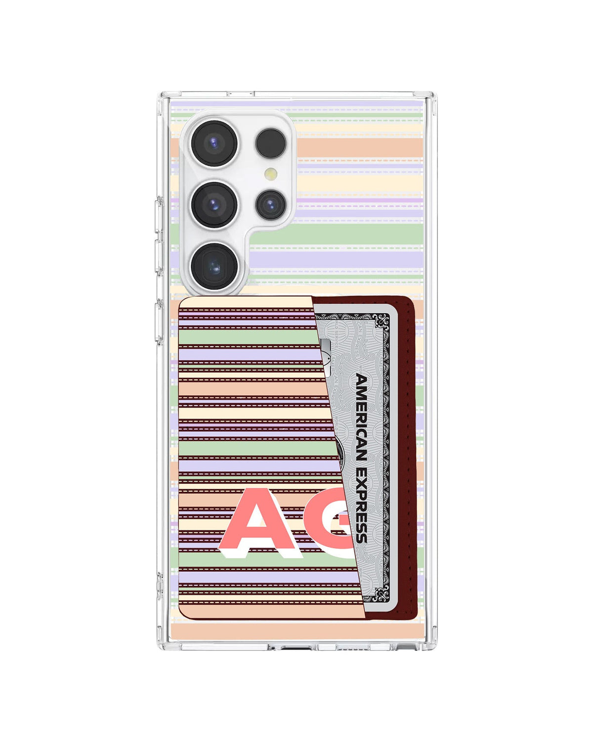 Android Leather Wallet Case - Dreamy Pastels B