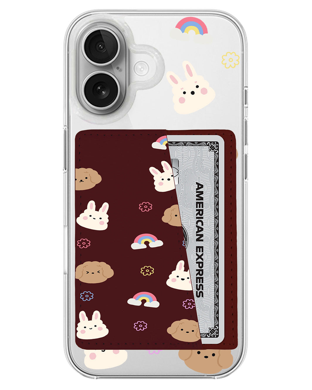 iPhone Leather Wallet Case - Puppymoji