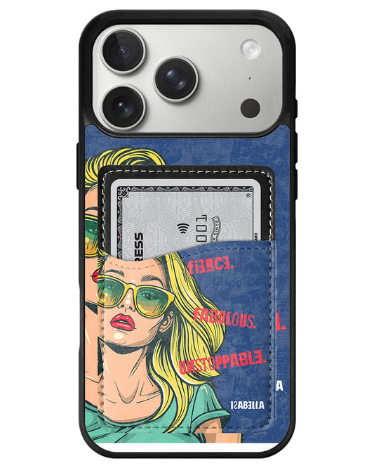 iPhone Phone Wallet Case - Rebel Chic