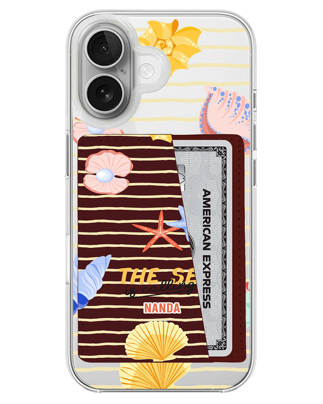 iPhone Leather Wallet Case - Sea Is Calling