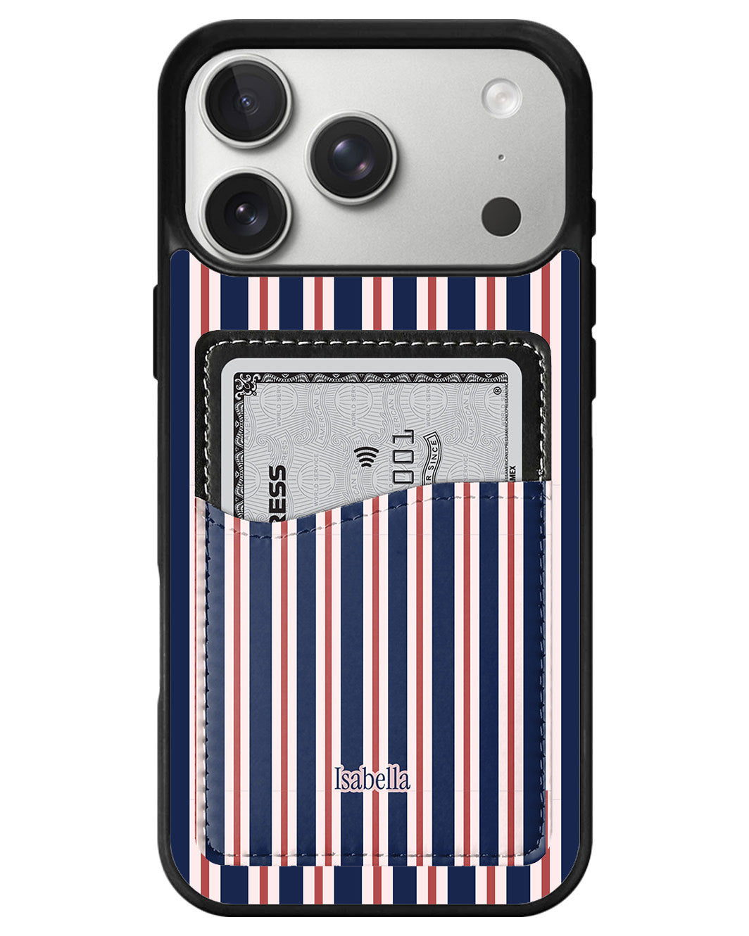 iPhone Phone Wallet Case - Velvet Stripes
