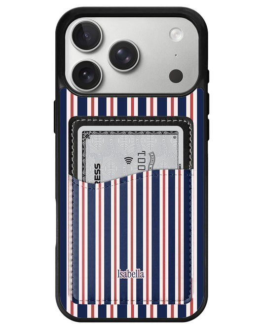 iPhone Phone Wallet Case - Velvet Stripes
