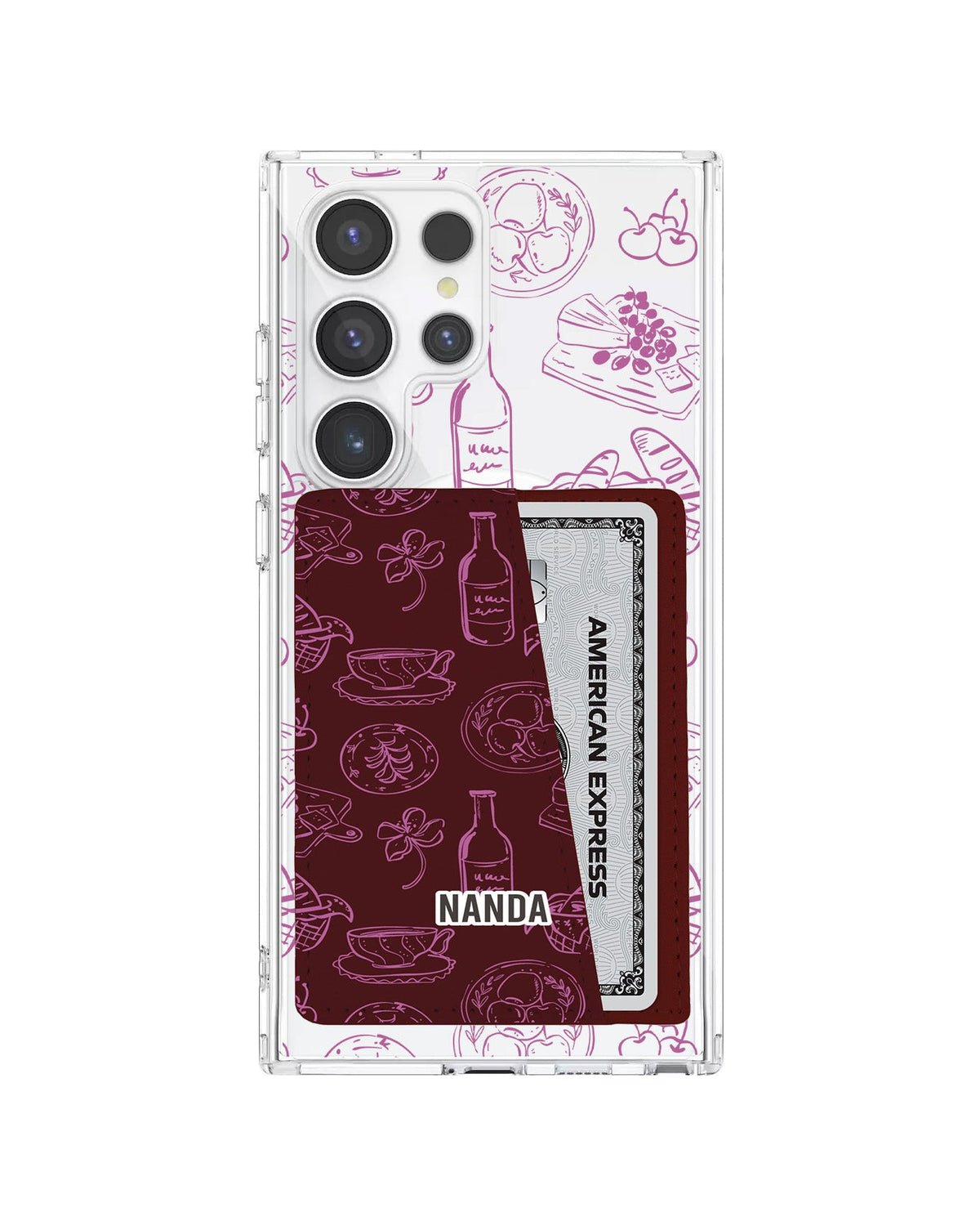 Android Leather Wallet Case - Tea & Treats