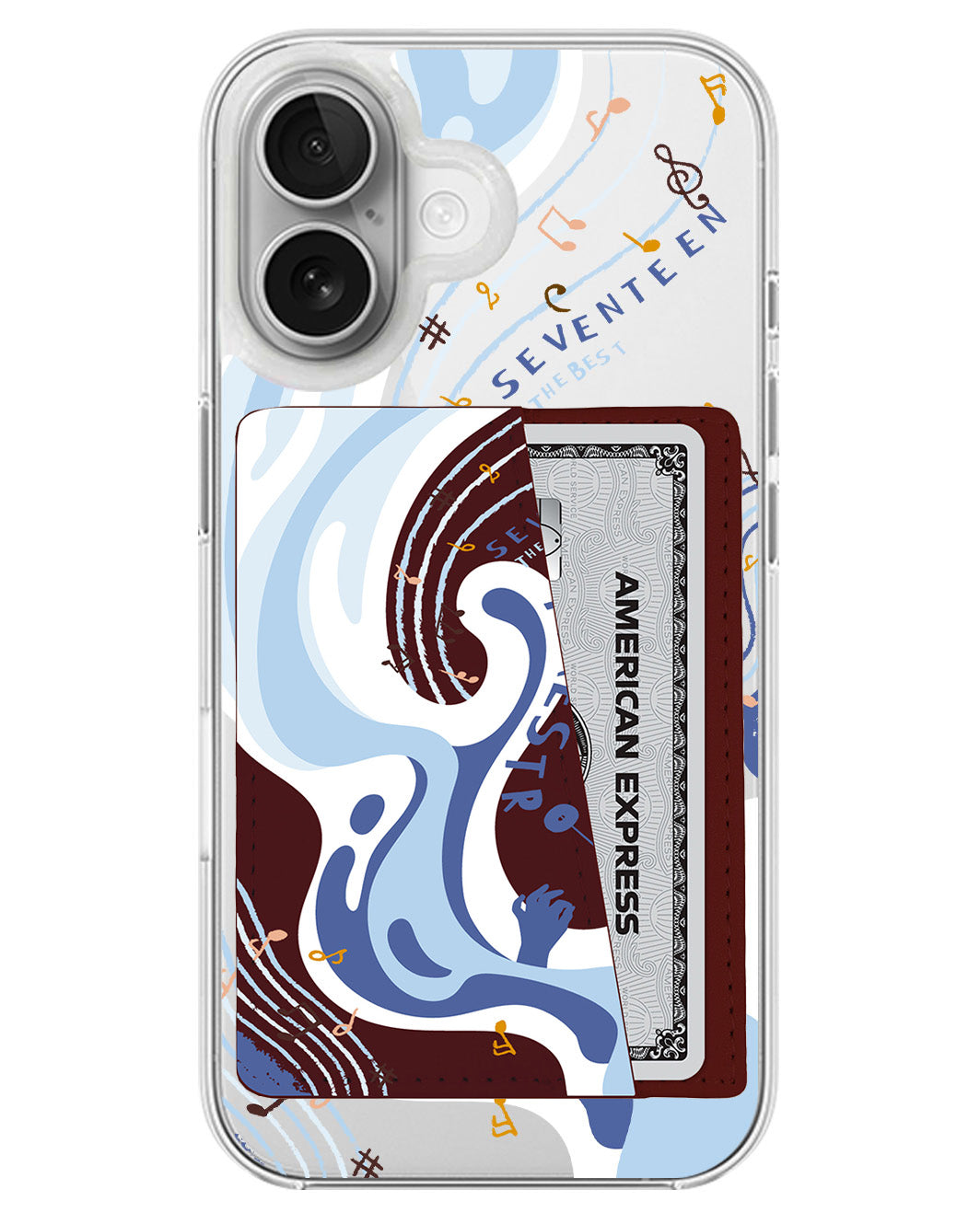 iPhone Leather Wallet Case - Seventeen 1