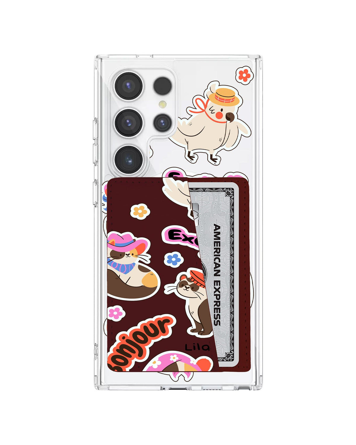Android Leather Wallet Case - Cattitude On Point