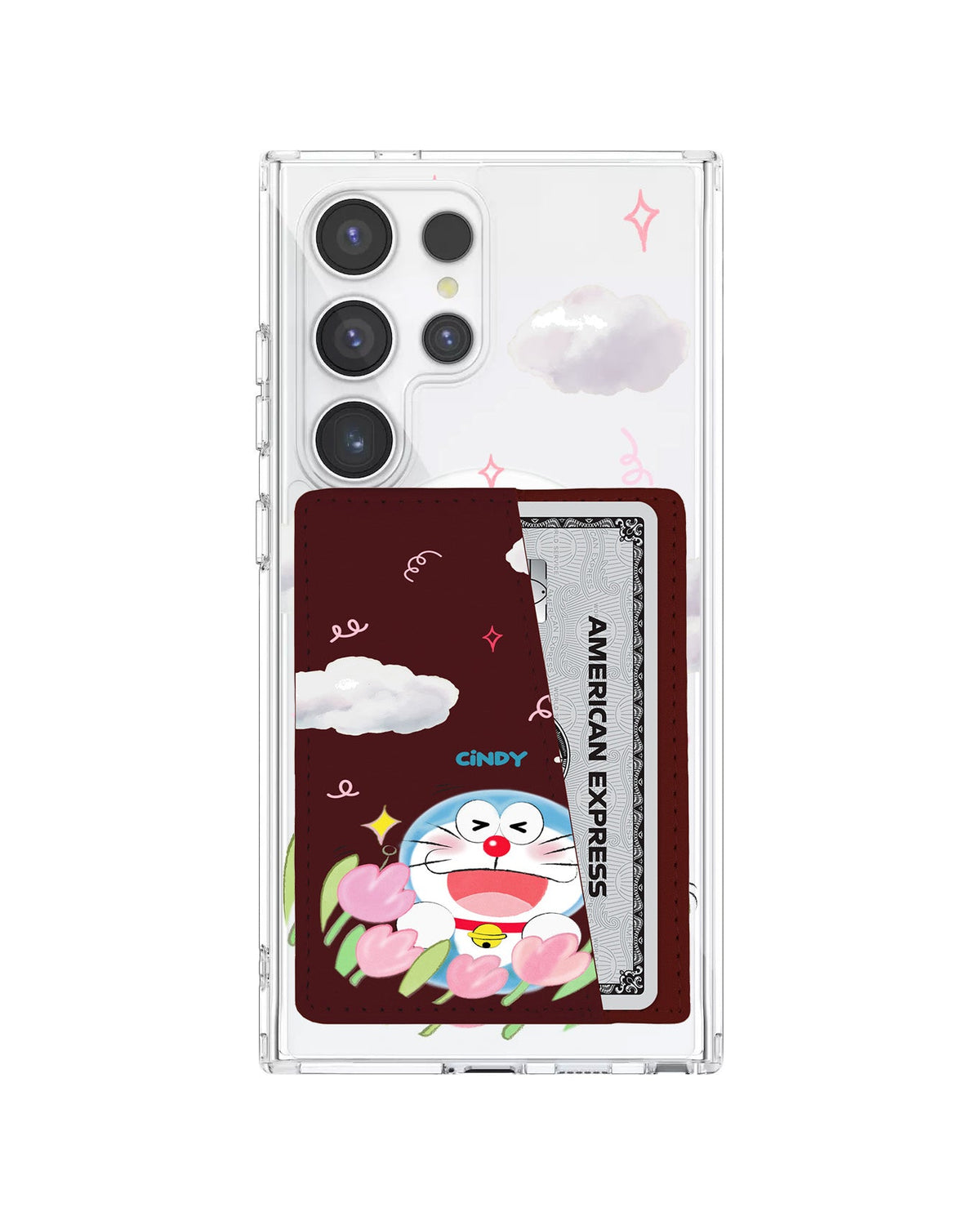 Android Leather Wallet Case - Dora Flower