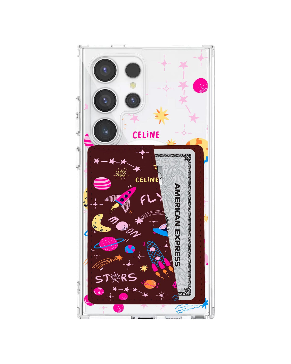 Android Leather Wallet Case - Happy Space
