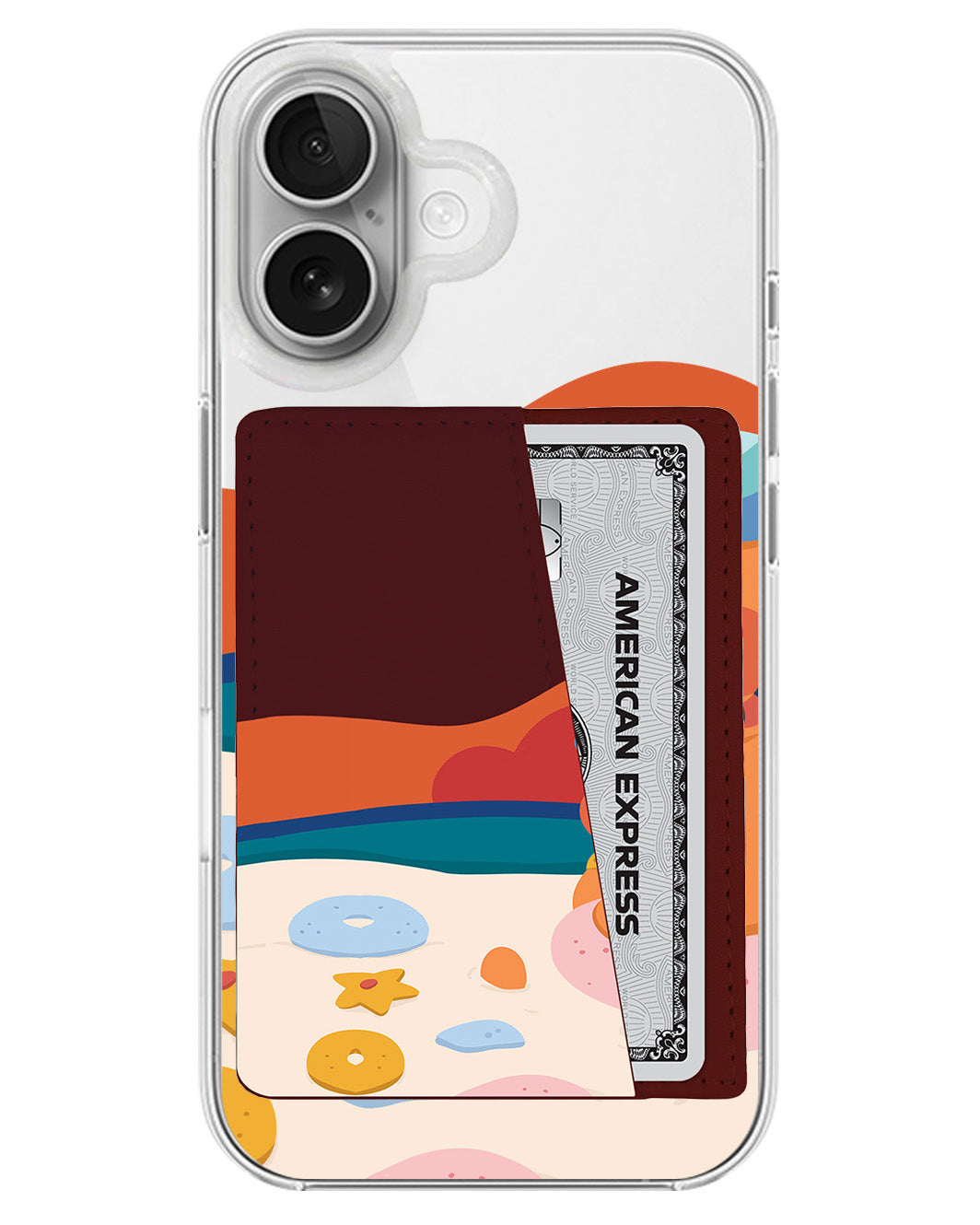 iPhone Leather Wallet Case - Beach Day Out