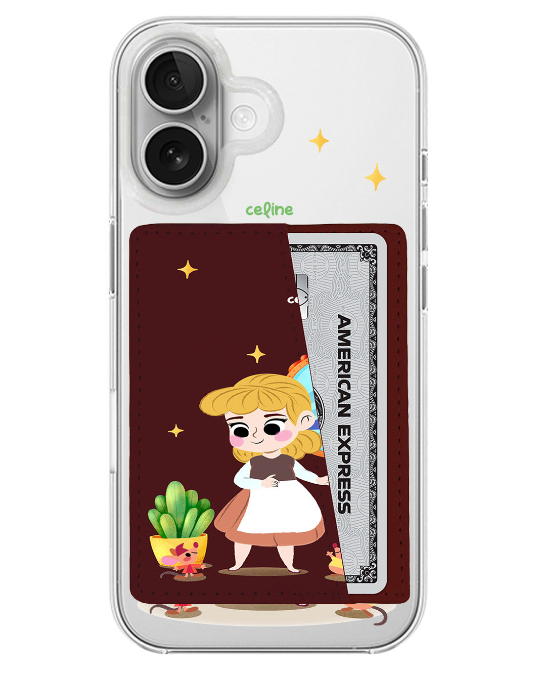 iPhone Leather Wallet Case - Cinderella