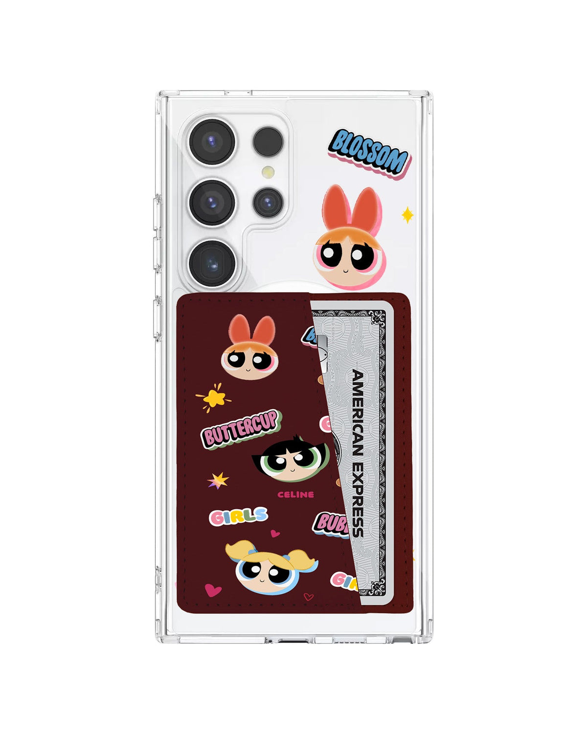 Android Leather Wallet Case - Power Puff Girls