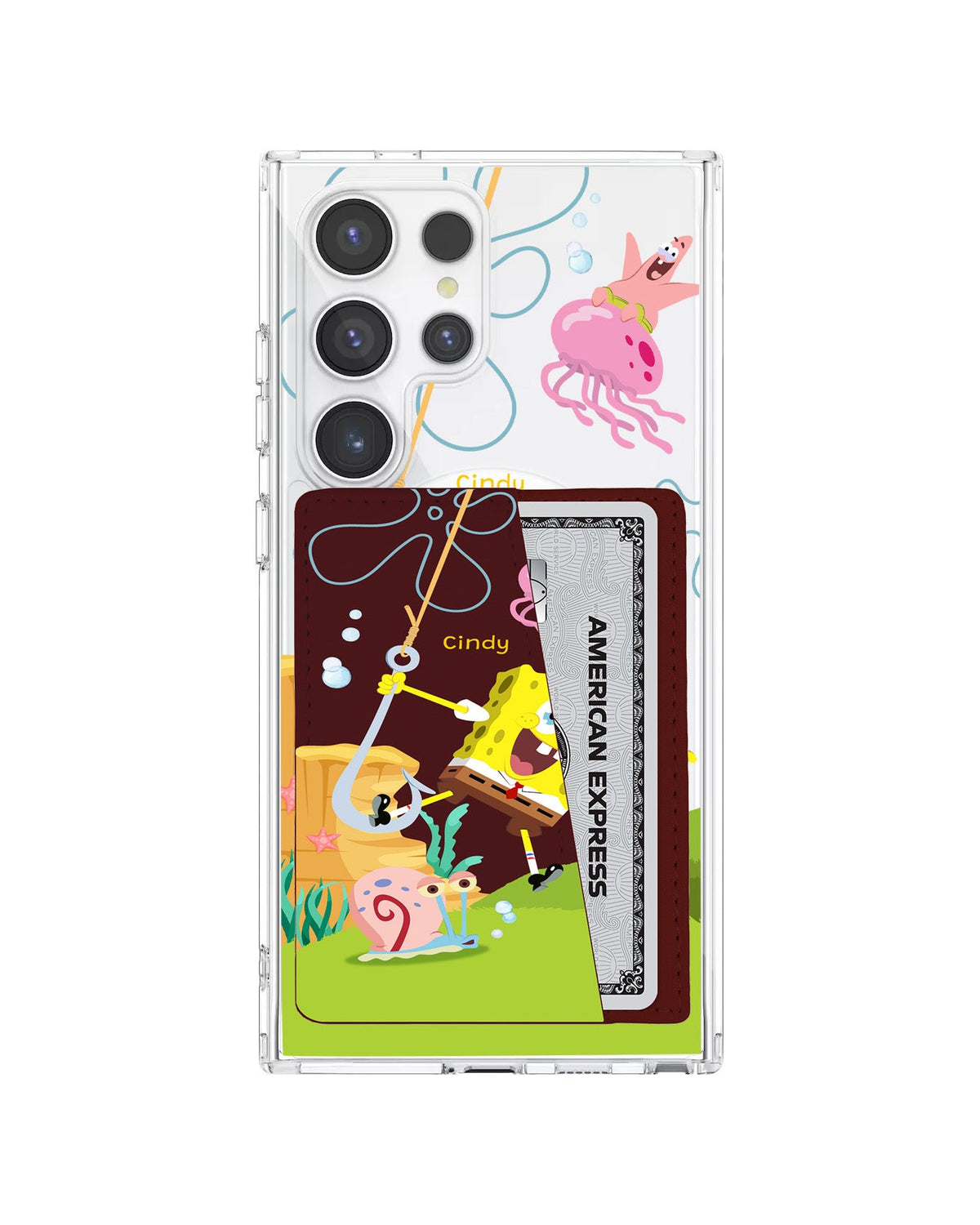 Android Leather Wallet Case - Spongebob 2