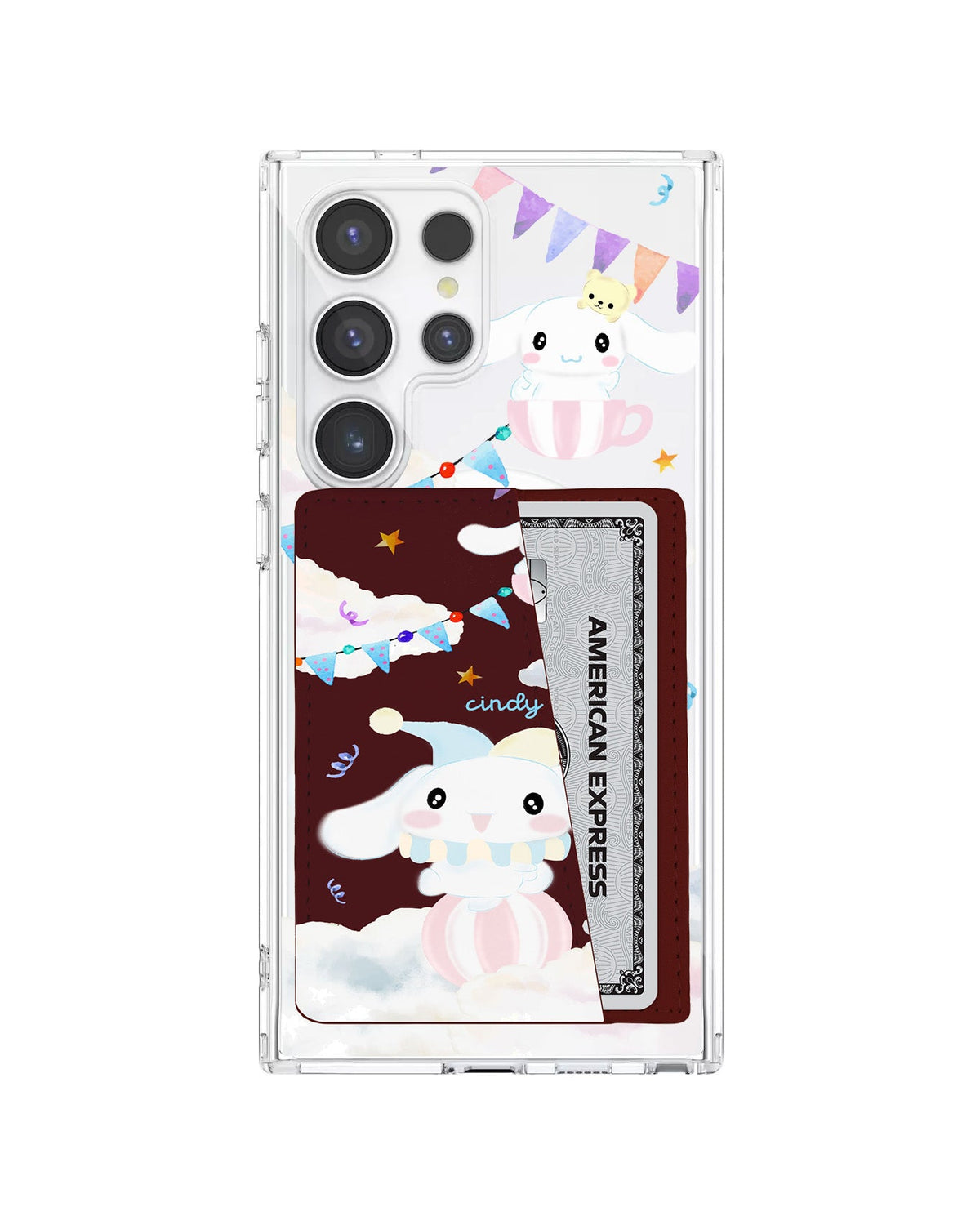 Android Leather Wallet Case - Cinnamoroll Circus