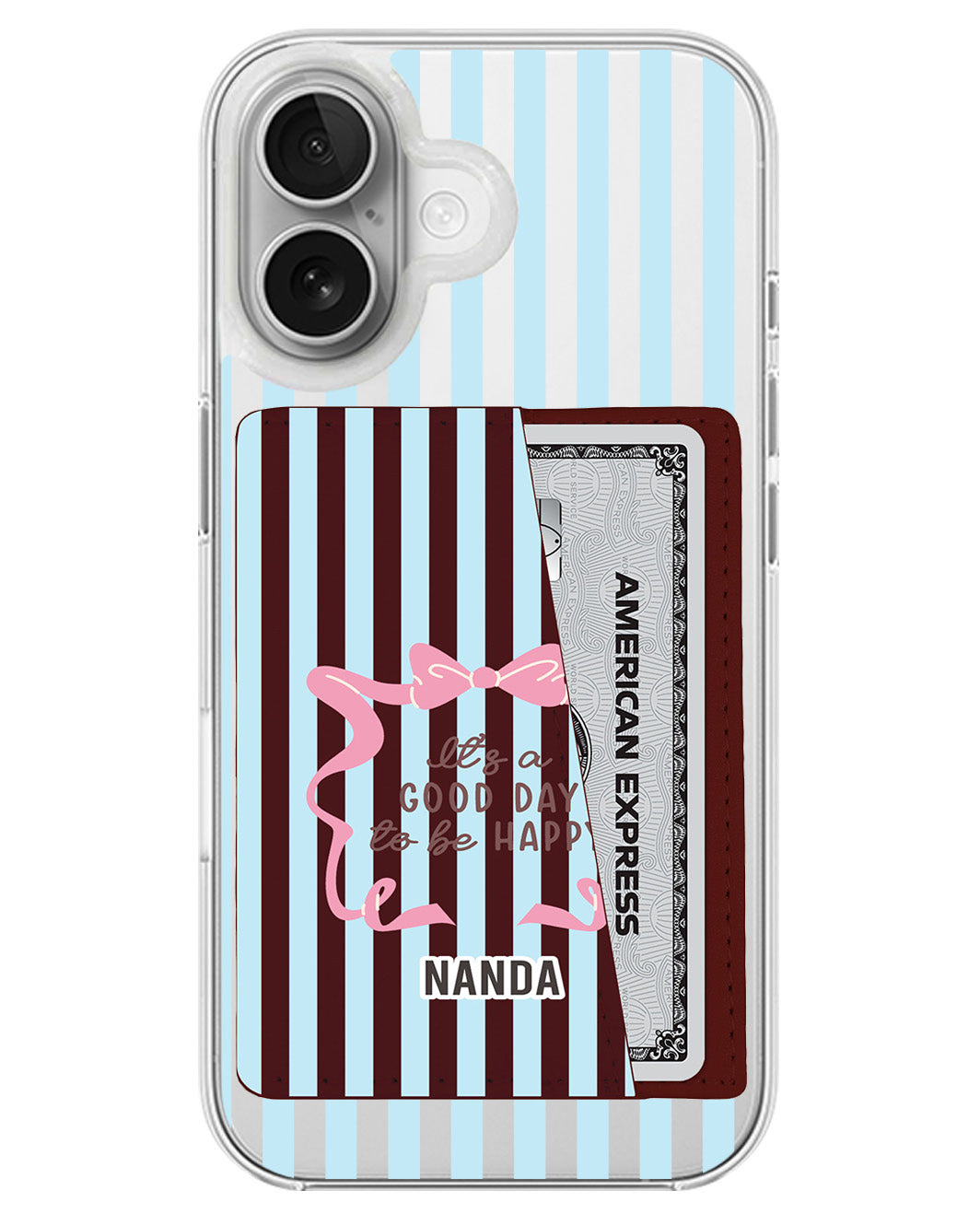 iPhone Leather Wallet Case - Good Day Energy
