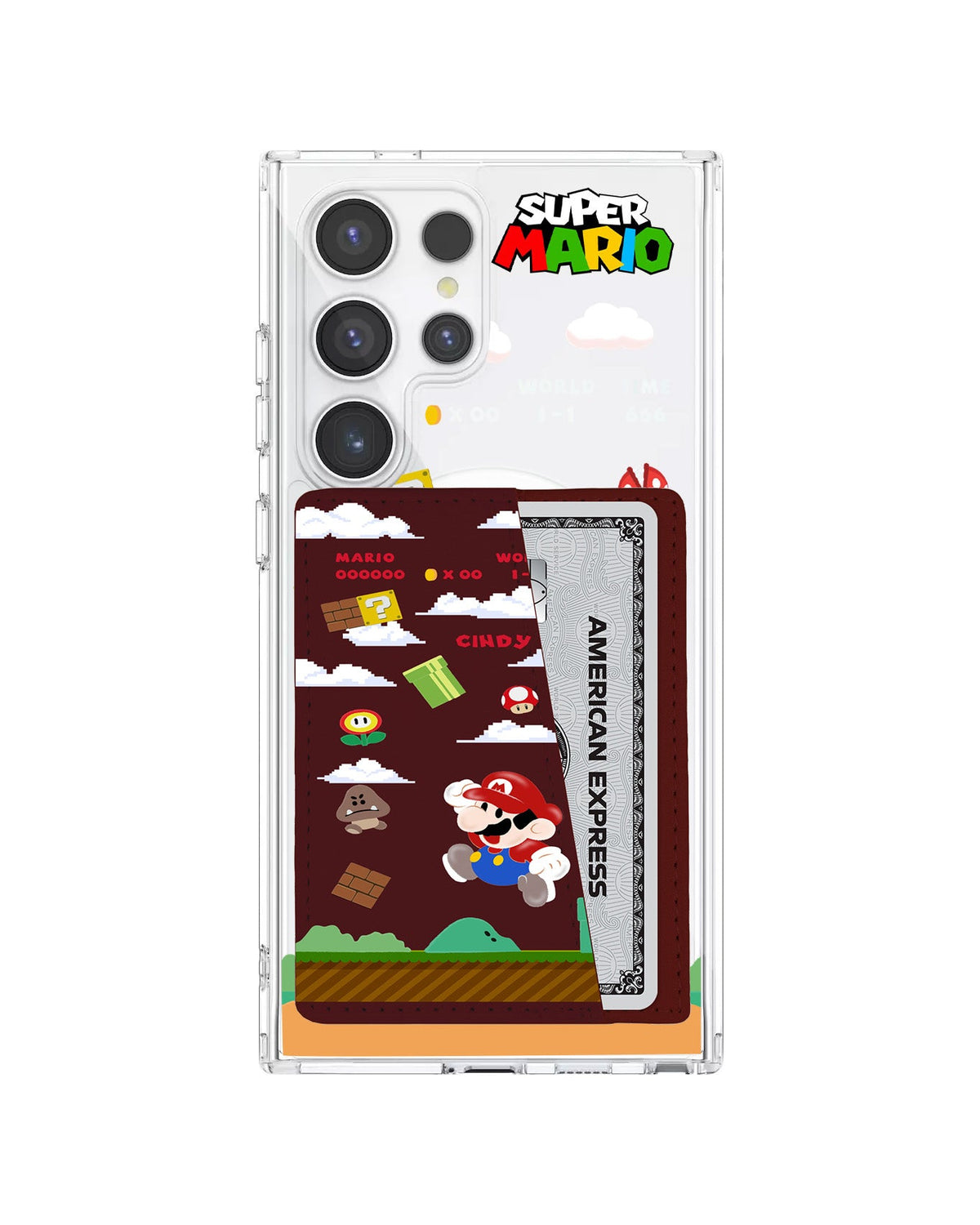 Android Leather Wallet Case - Play Mario