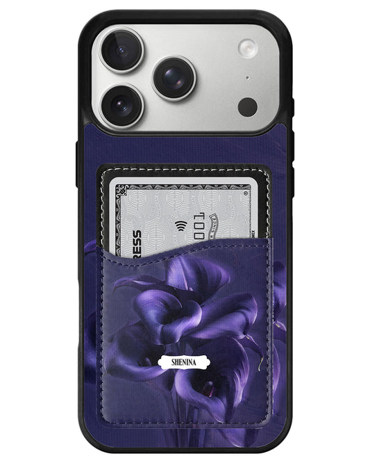 iPhone Phone Wallet Case - Midnight Bloom