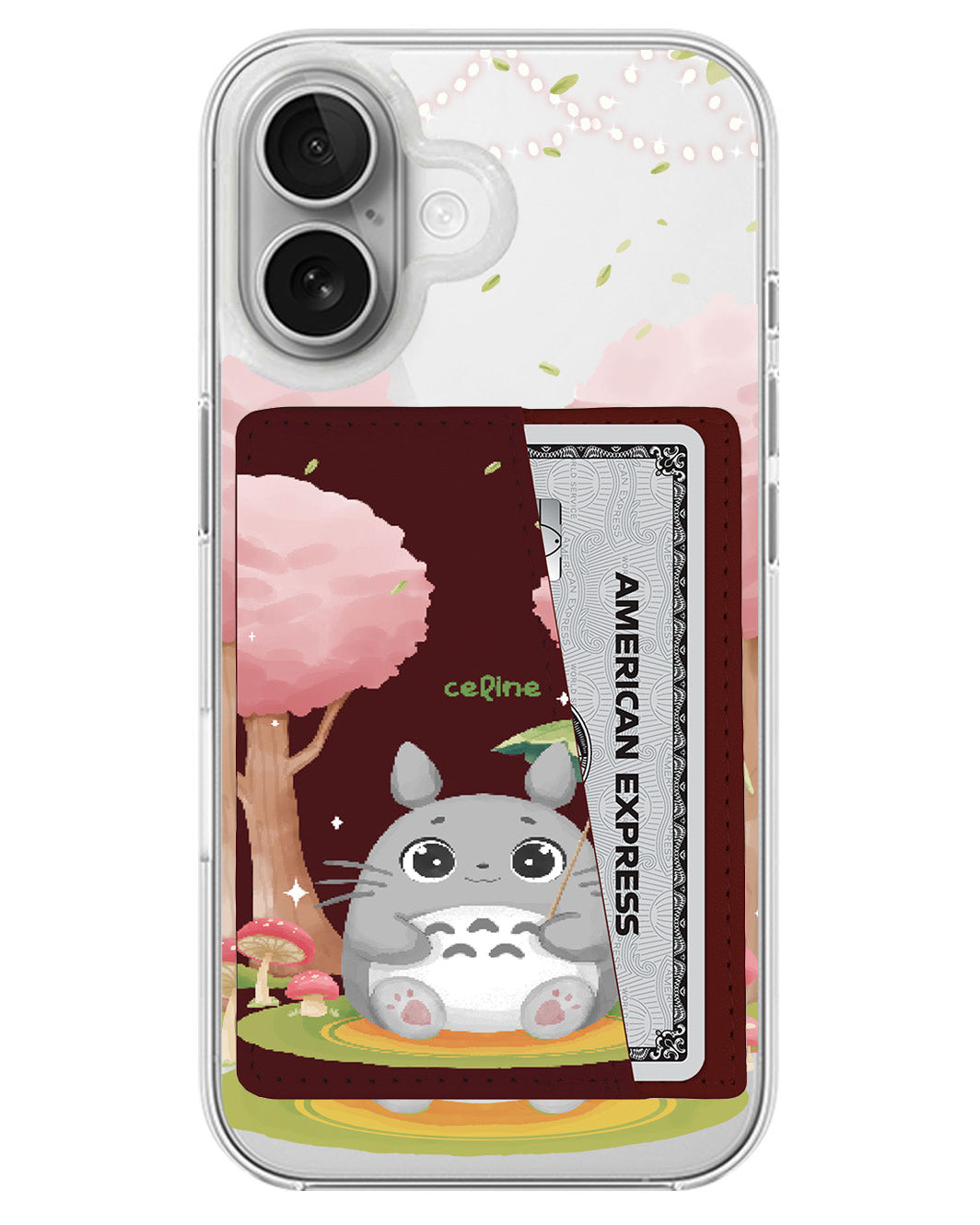 iPhone Leather Wallet Case - Totoro 1
