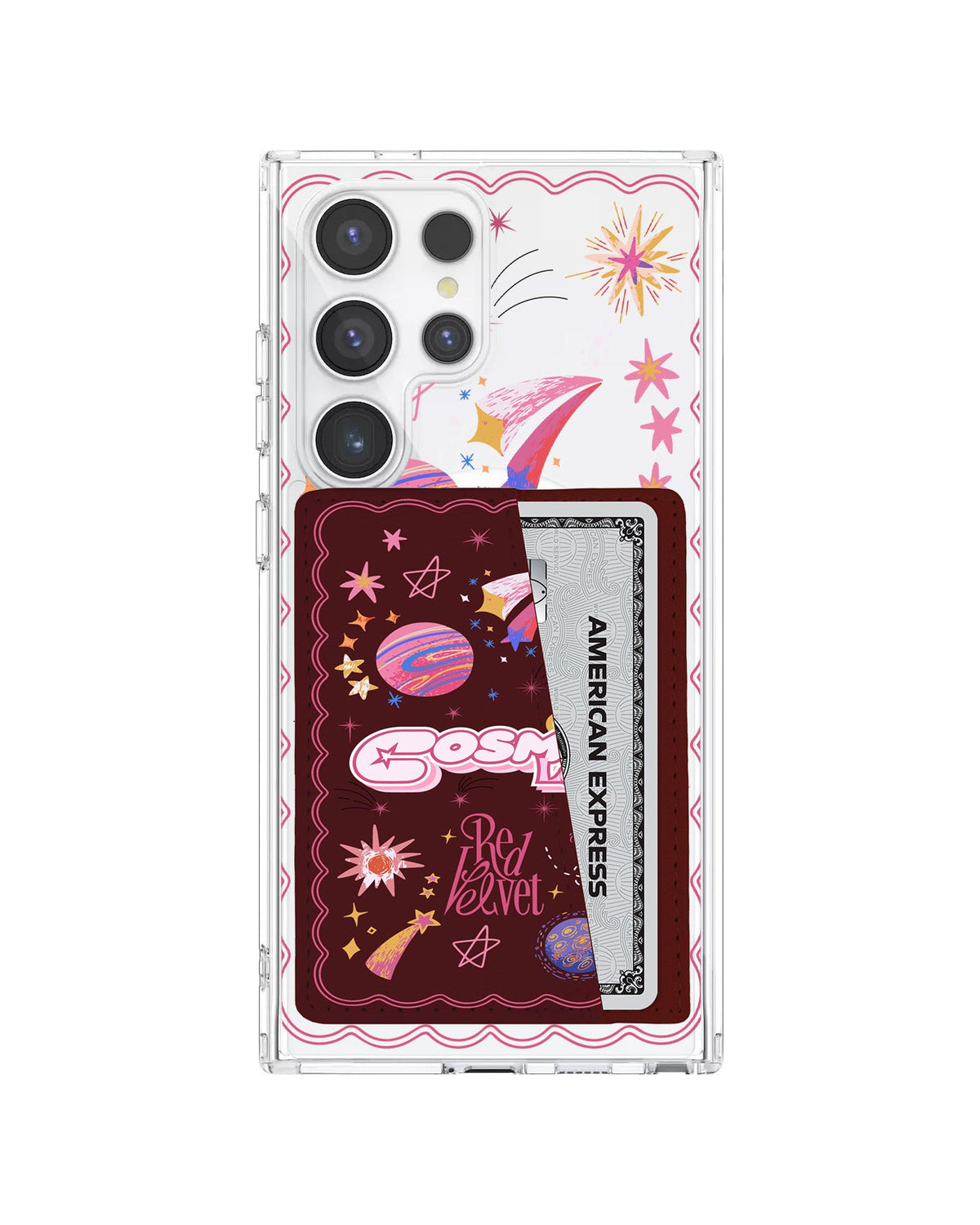 Android Leather Wallet Case - Red Velvet 1