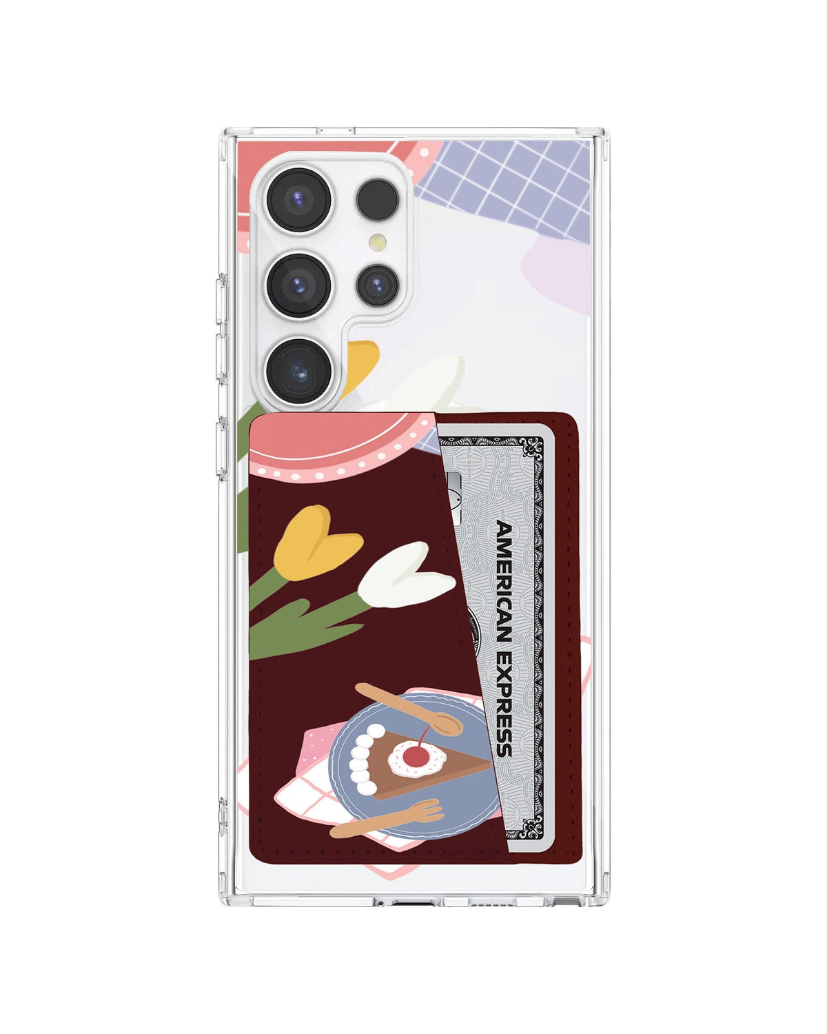 Android Leather Wallet Case - Picnic Day Cake