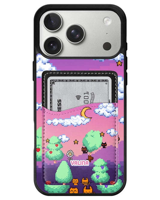 iPhone Phone Wallet Case - Candy pixel