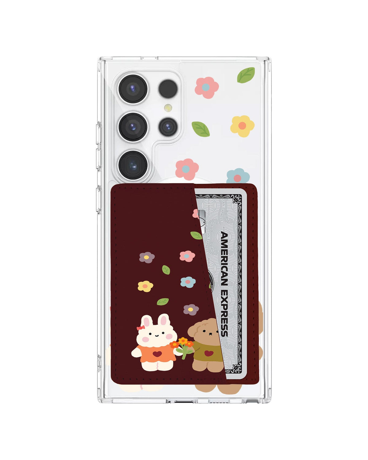 Android Leather Wallet Case - Flower Date