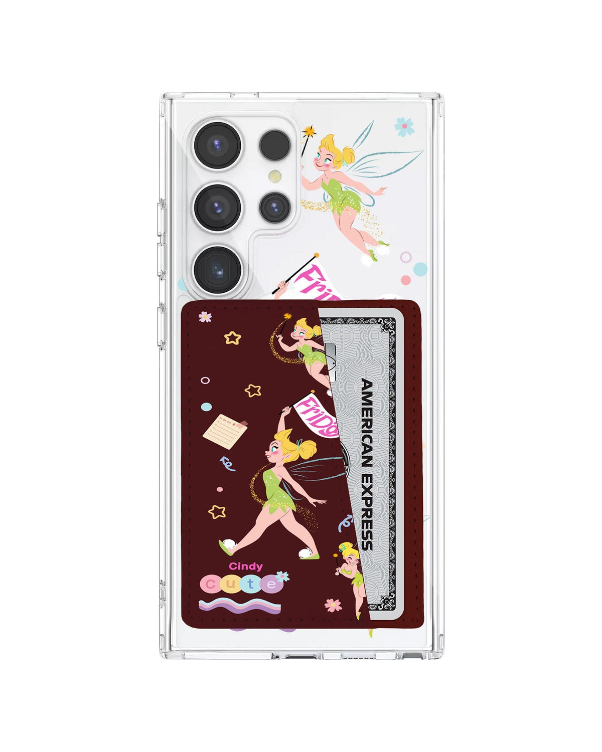 Android Leather Wallet Case - Cute Fairy
