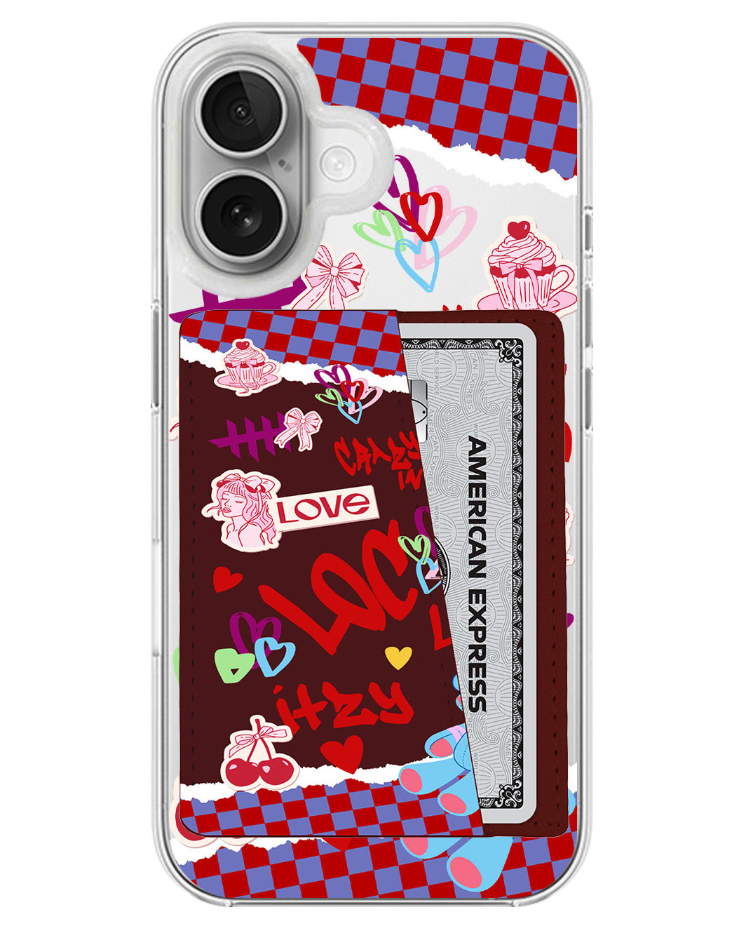 iPhone Leather Wallet Case - Itzy 1