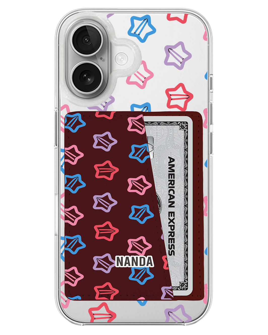 iPhone Leather Wallet Case - Twinkle Clips