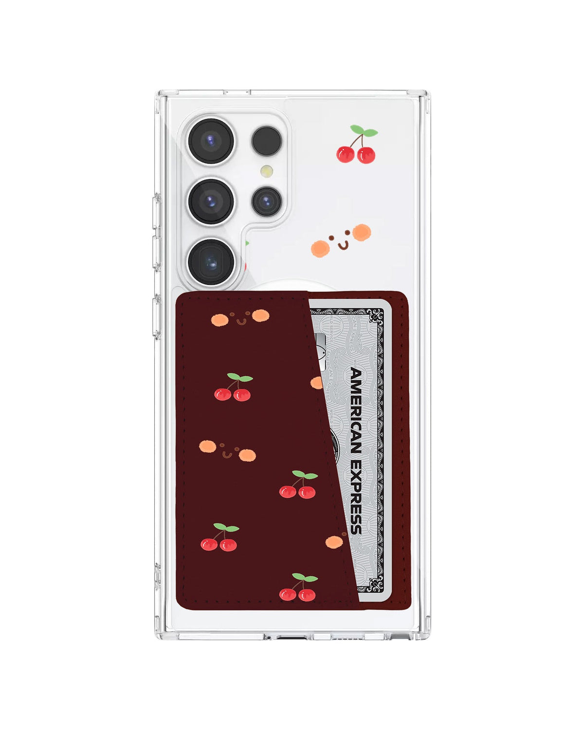 Android Leather Wallet Case - 8PM Cherry Up