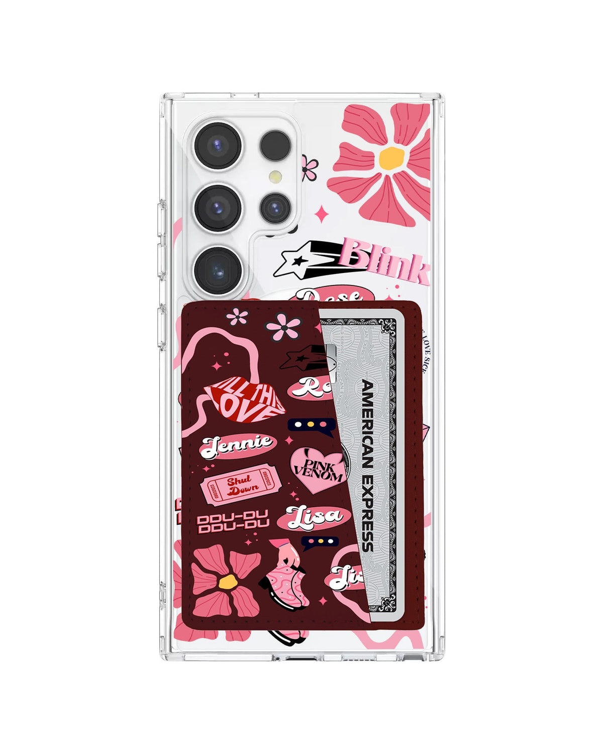Android Leather Wallet Case - Blackpink 1
