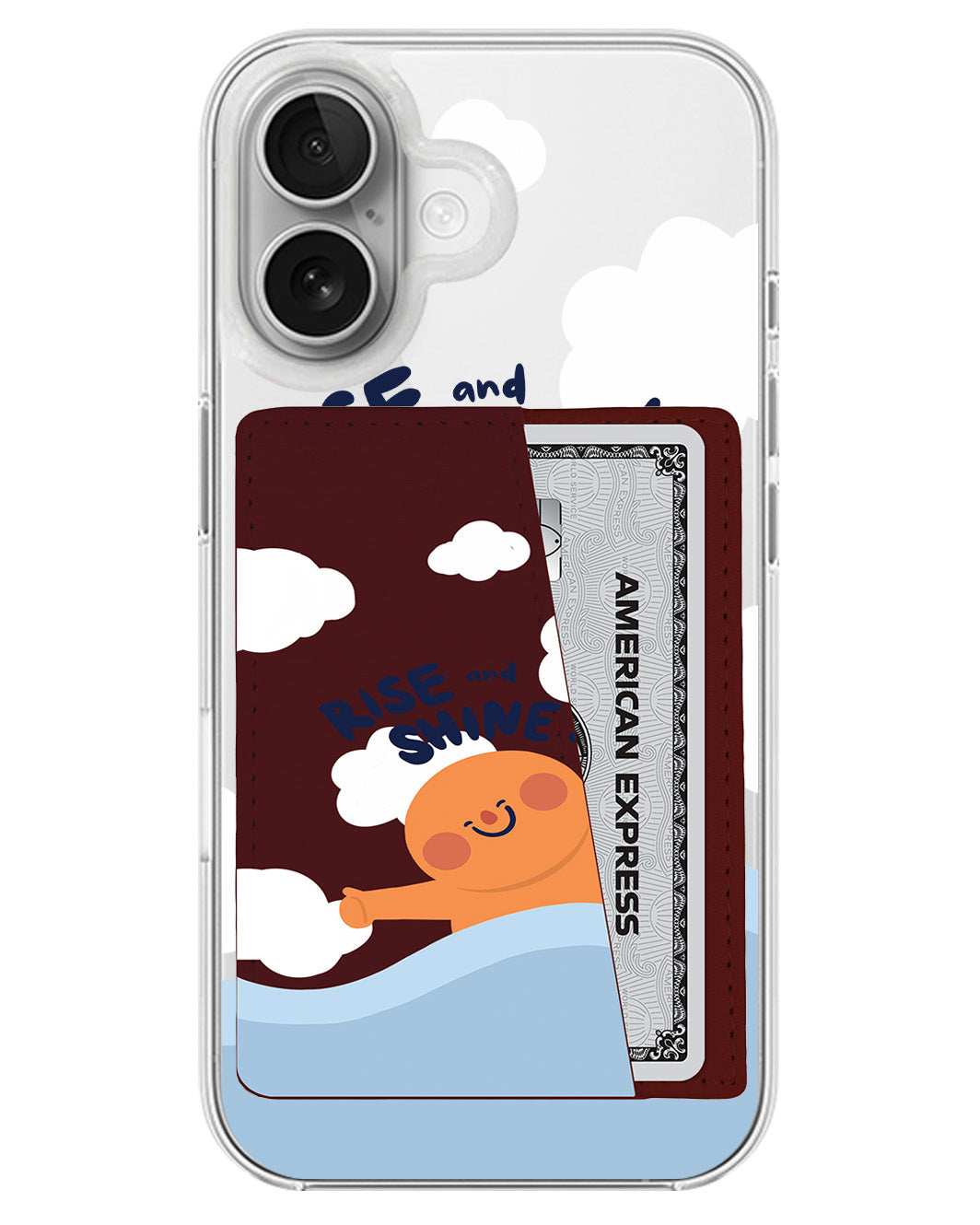 iPhone Leather Wallet Case - Rise And Shine