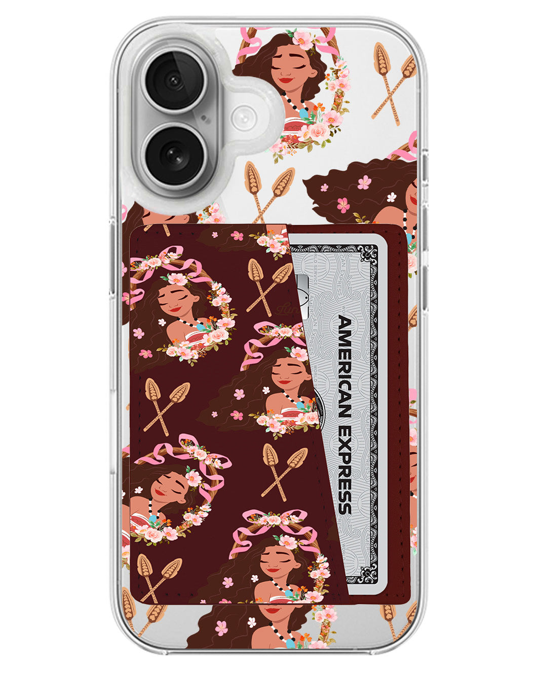 iPhone Leather Wallet Case - Moana