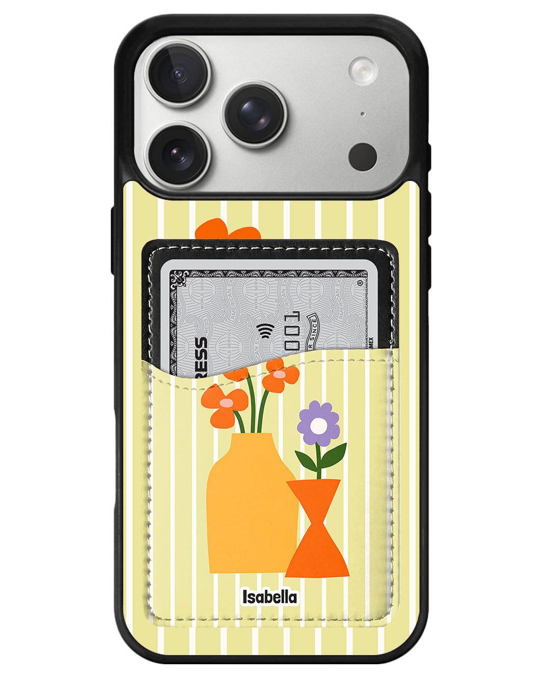 iPhone Phone Wallet Case - Tangerine bloom