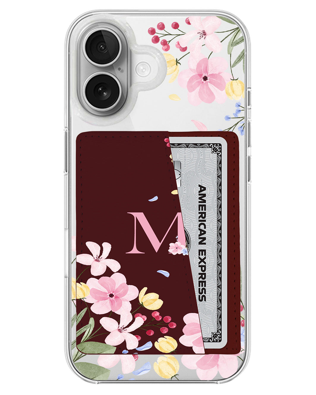 iPhone Leather Wallet Case - Flower Garden