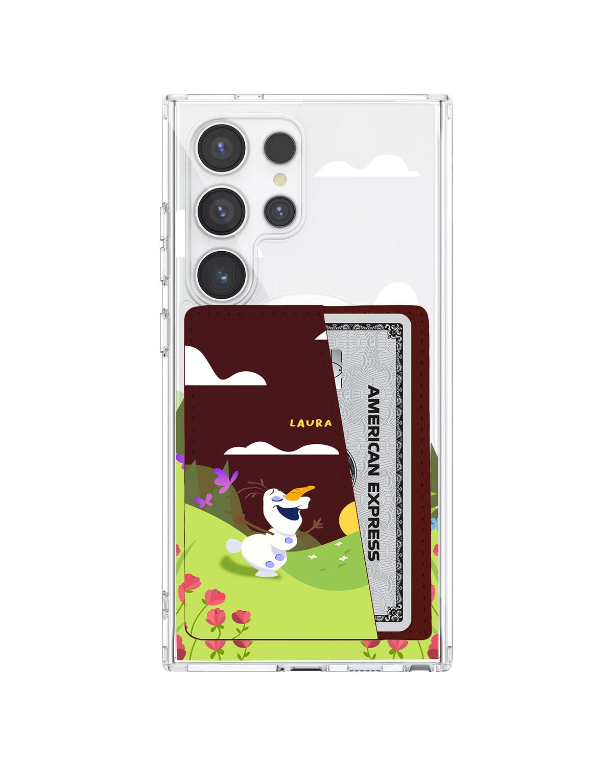 Android Leather Wallet Case - Olaf Love Spring