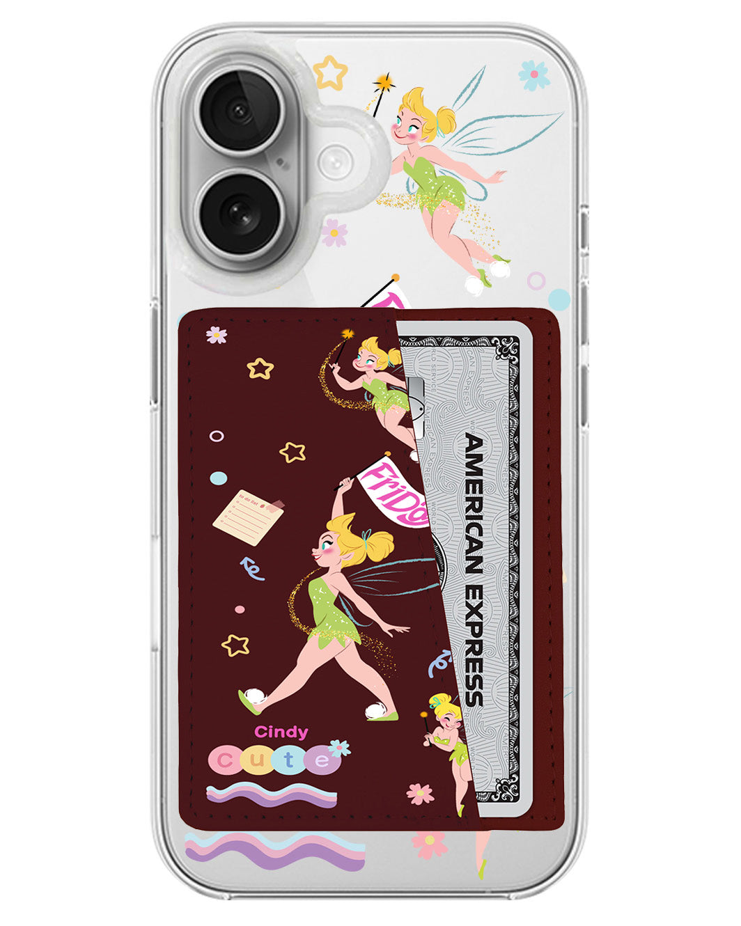 iPhone Leather Wallet Case - Cute Fairy