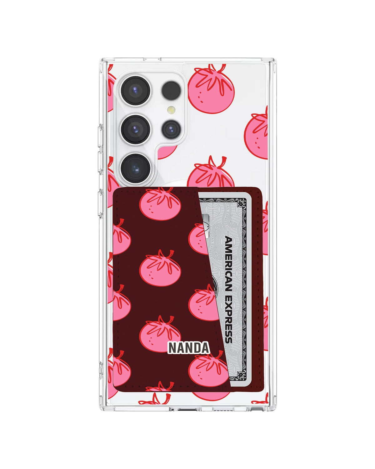 Android Leather Wallet Case - Tomato Pop