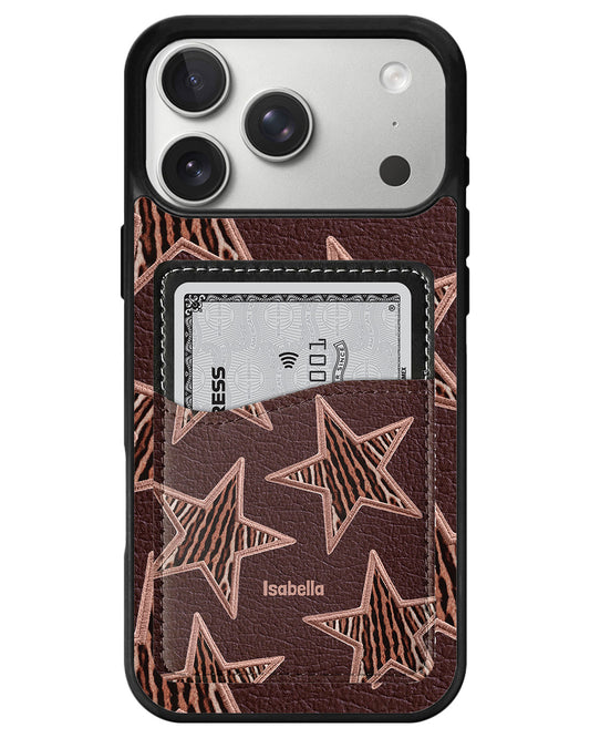 iPhone Phone Wallet Case - Rustic stars