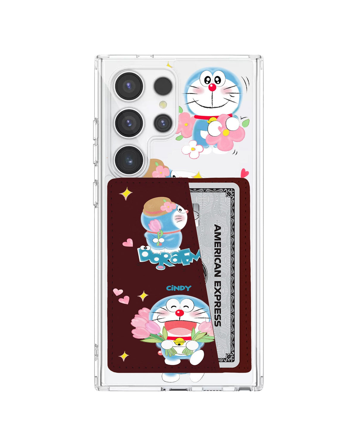 Android Leather Wallet Case - Fall In Love Dora