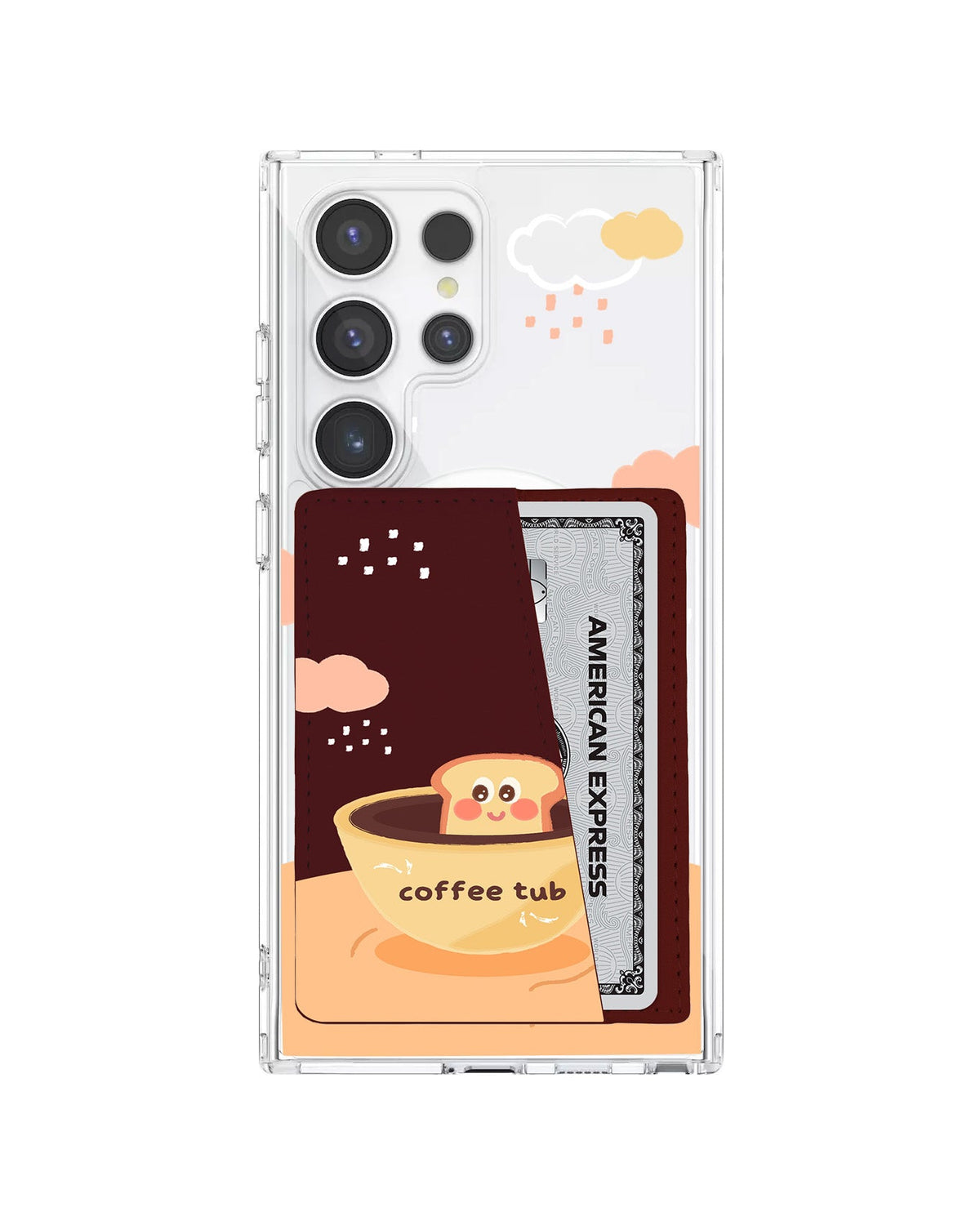 Android Leather Wallet Case - Coffee Date
