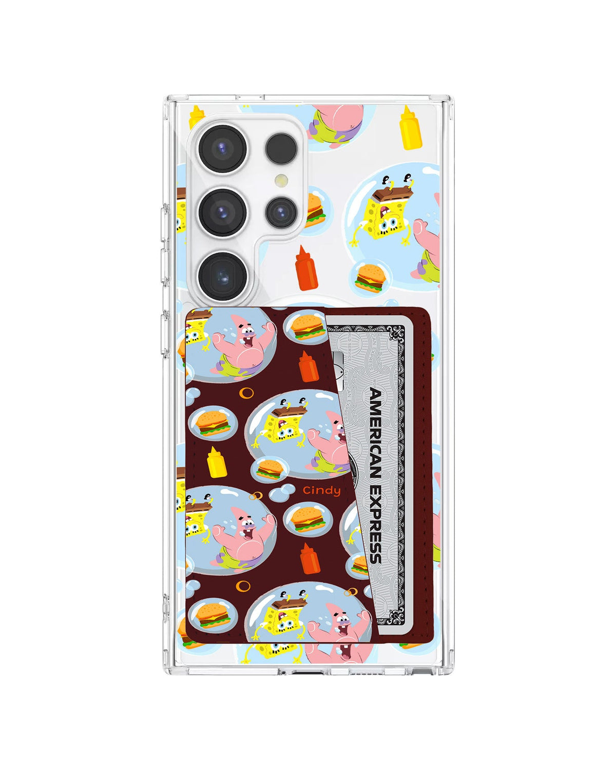 Android Leather Wallet Case - Bubble Patty