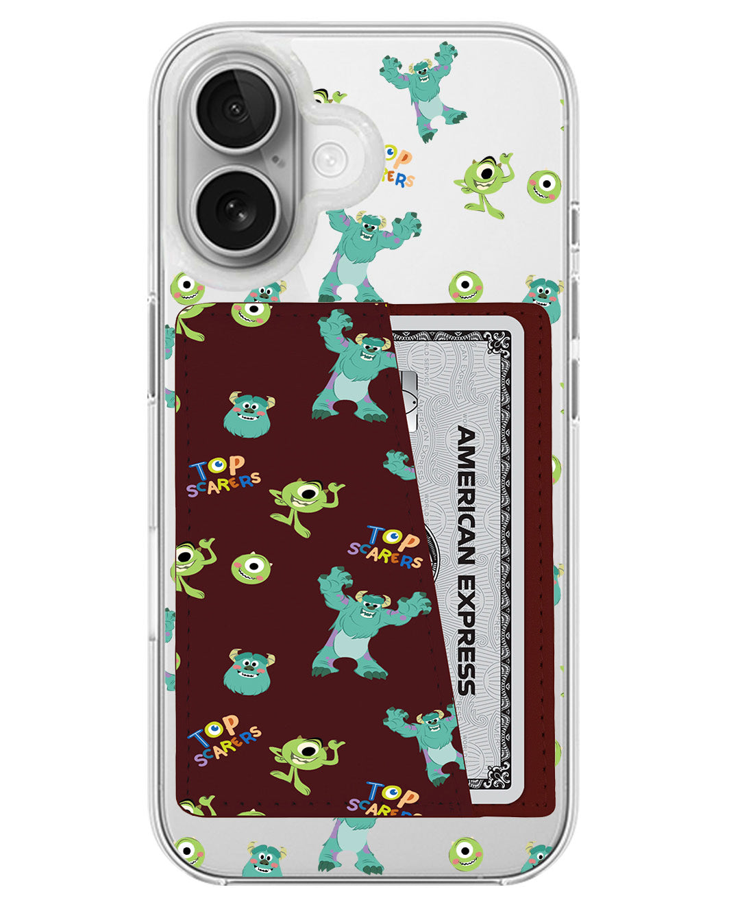 iPhone Leather Wallet Case - Monser Top Scarers