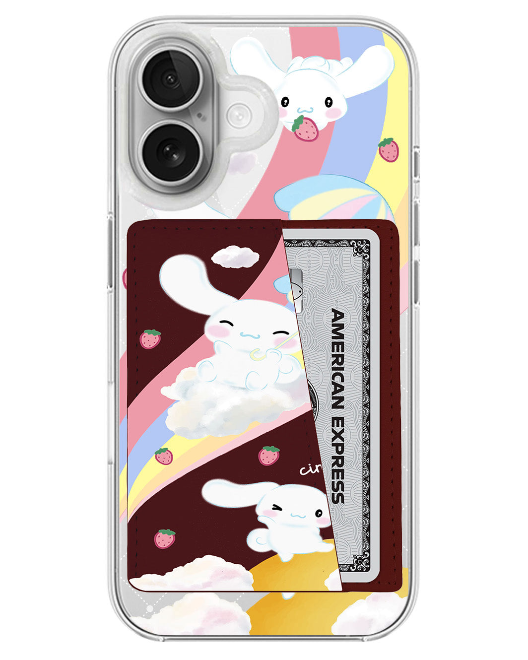 iPhone Leather Wallet Case - Cinnamoroll Play